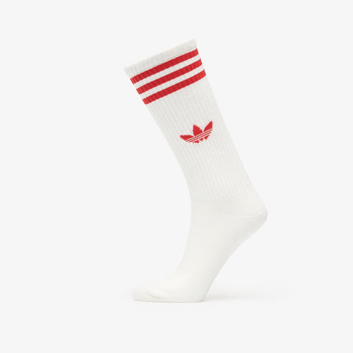 adidas 3-Stripes High Crew Socks 3 Pairs Off White/ Off White/ Off White