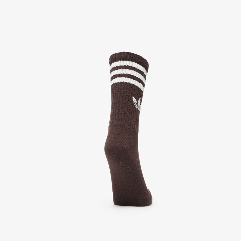 adidas 3-Stripes Crew Socks 3 Pairs Off White/ Aurora Coffee/ Off White