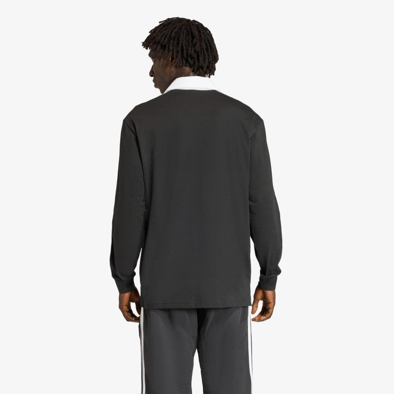 adidas x Oasis 3-Stripes Rugby Longsleeve Polo Black