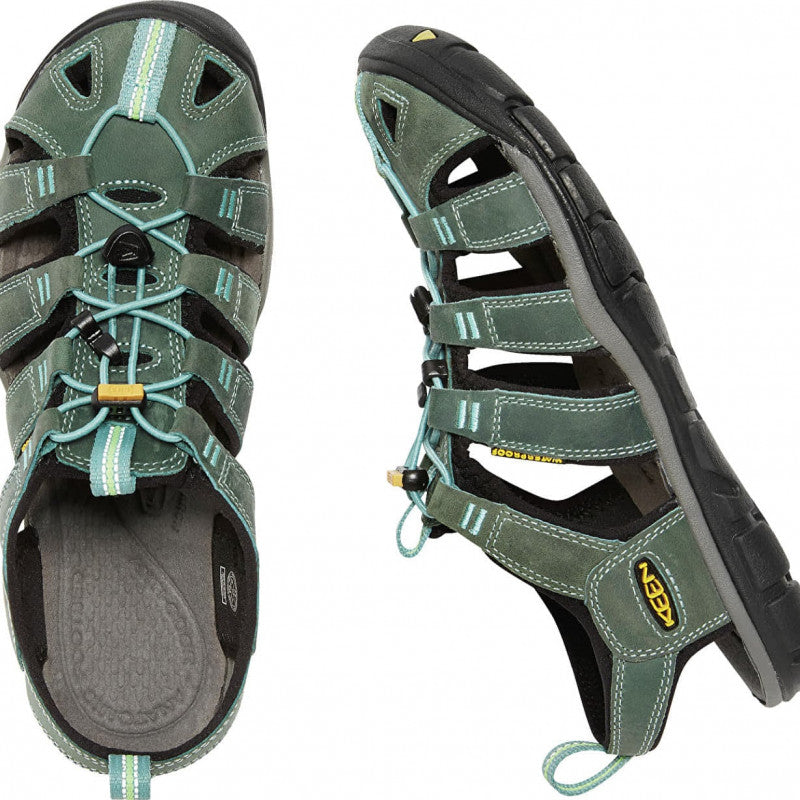 KEEN Clearwater Cnx Leather Mineral Blue/ Yellow