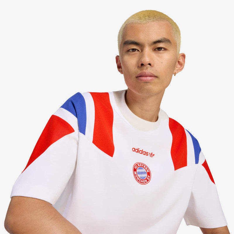 adidas FC Bayern Muenchen EQT T-Shirt White/ Red/ Semi Lucid Blue