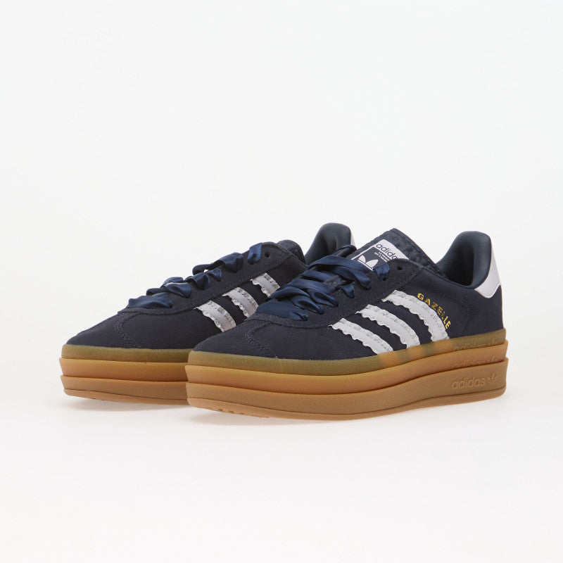 adidas Gazelle Bold Kids Shadow Navy/ Frozen Purple/ Gold Metallic