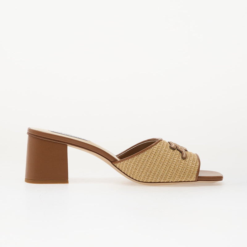 Karl Lagerfeld Jeans Plaza II Raffia Signia Slide Natural Raffia