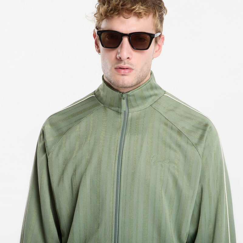 Karl Kani Signature Shadow Stripe Trackjacket Green