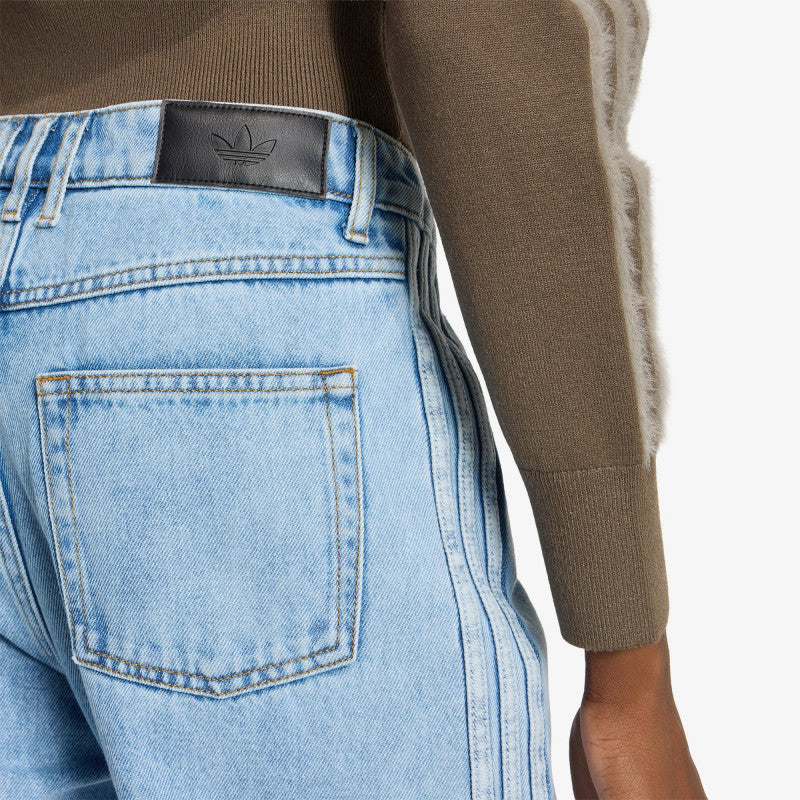 adidas Firebird Mid Rise Straight Denim Pant Light Denim