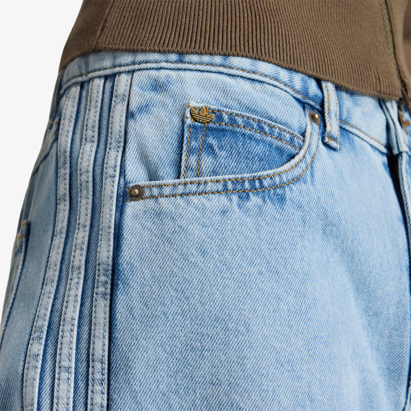 adidas Firebird Mid Rise Straight Denim Pant Light Denim