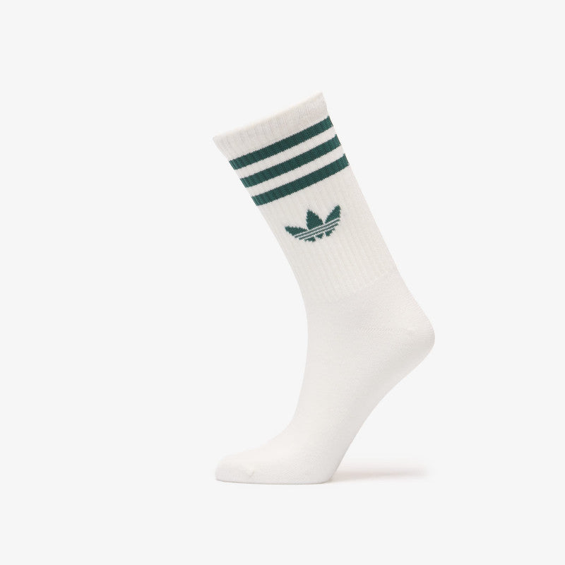 adidas 3 Stripes Crew Socks 3 Pairs Night Indigo/ Team Victory Red/ Collegiate Green