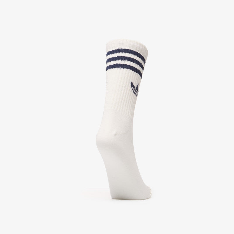 adidas 3 Stripes Crew Socks 3 Pairs Night Indigo/ Team Victory Red/ Collegiate Green