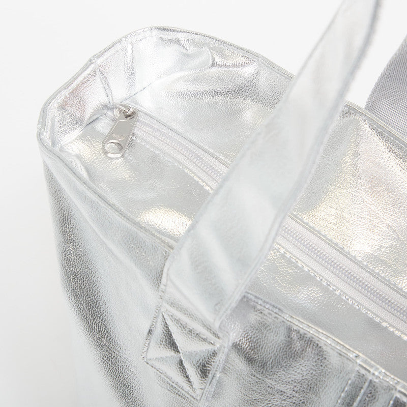 adidas Shopper Metallic Pu Bag Silver Met.