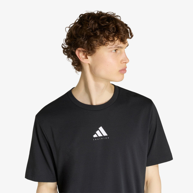 adidas Climacool Category Training Graphic T-Shirt Black/ White