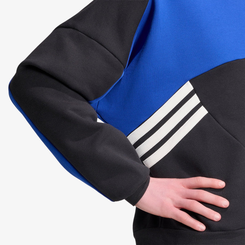 adidas Cutline Crewneck Sweatshirt Black/ Team Royal Blue