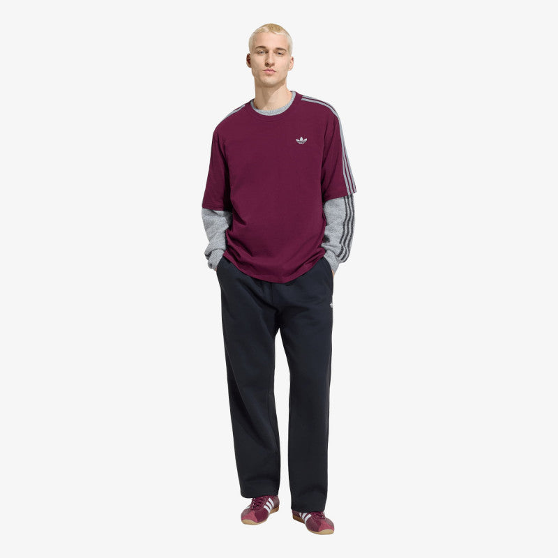 adidas Adicolor 3-stripes Oversized Tee Maroon
