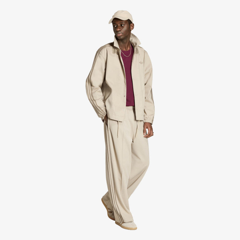 adidas 3 Stripes Coaches Jacket Khaki Three