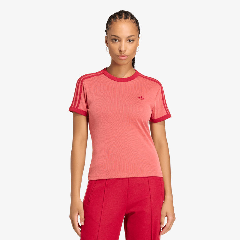 adidas Heather 3s Cali T-Shirt Team Victory Red/ Preloved Scarlet/ Team Victory Red