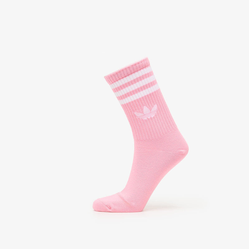 adidas 3-Stripes Crew Socks 3 Pairs Preloved Purple/ Bliss Pink/ White
