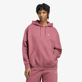 adidas Essentials Oversized Fleece Hoodie Quiet Crimson