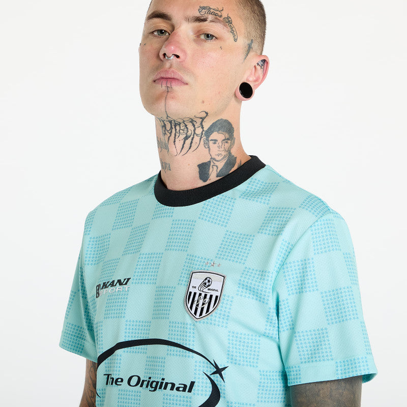 Karl Kani OG Sport Star Check Trikot Light Blue/ Black