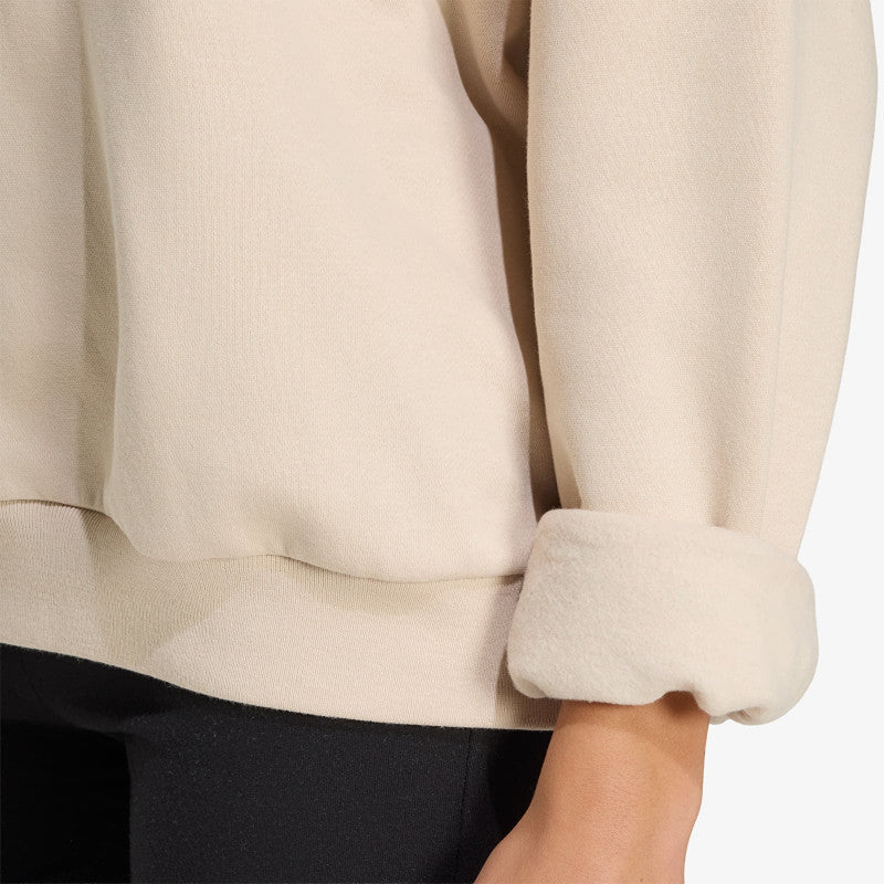 adidas 3 Stripes Studio Hoodie Crystal Linen