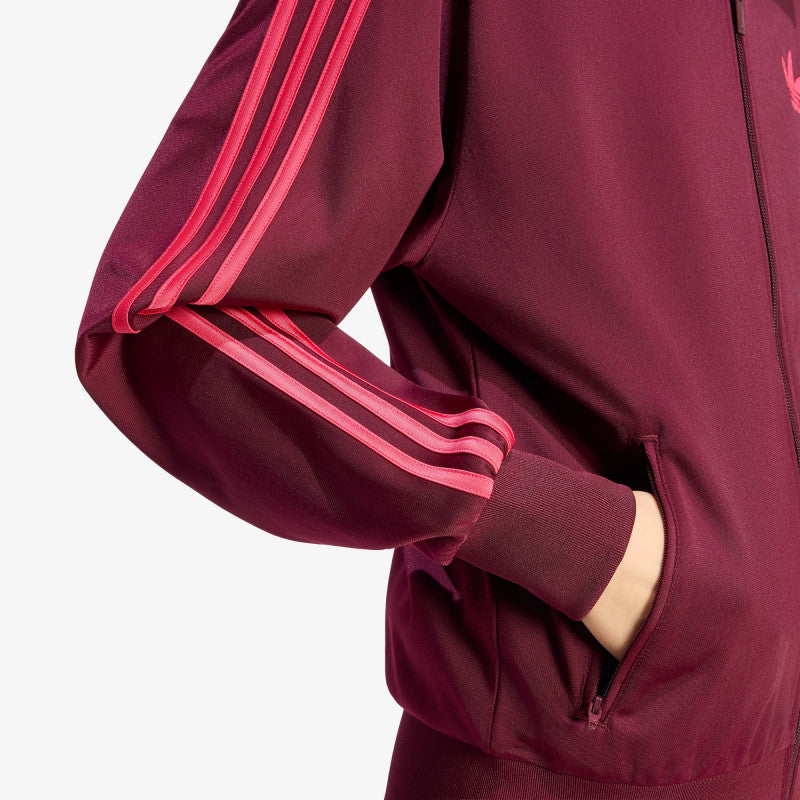 adidas Firebird Track Top Loose Maroon/ Power Pink