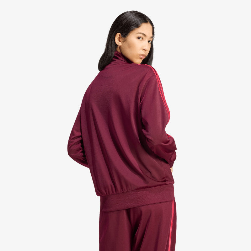 adidas Firebird Track Top Loose Maroon/ Power Pink