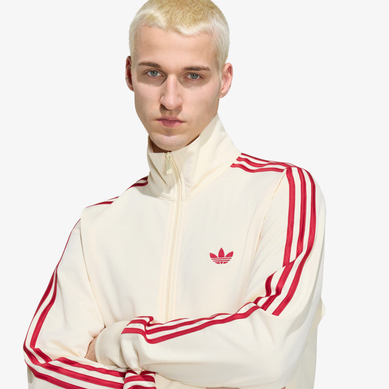 adidas Firebird Track Jacket Warm Vanilla/ Team Victory Red