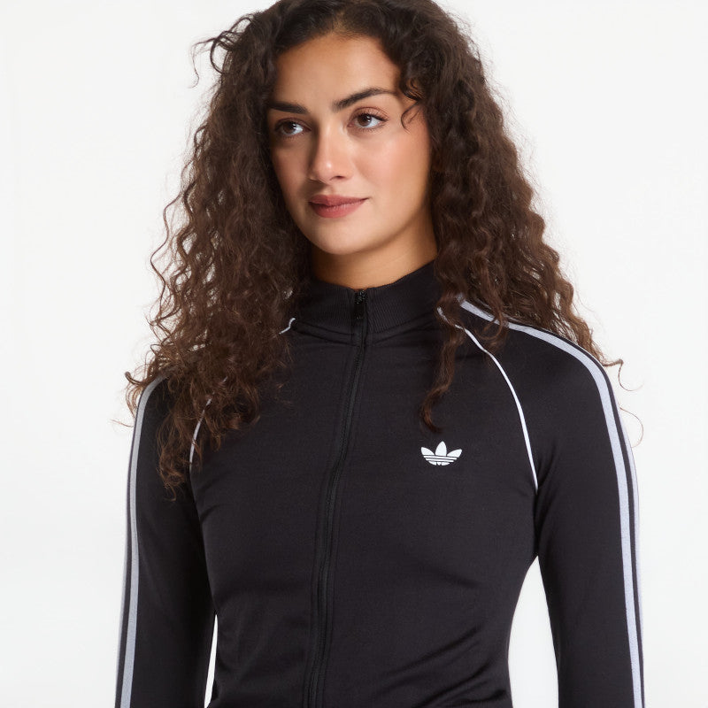 adidas Essentials 3 Stripes Seamless Tracktop Black