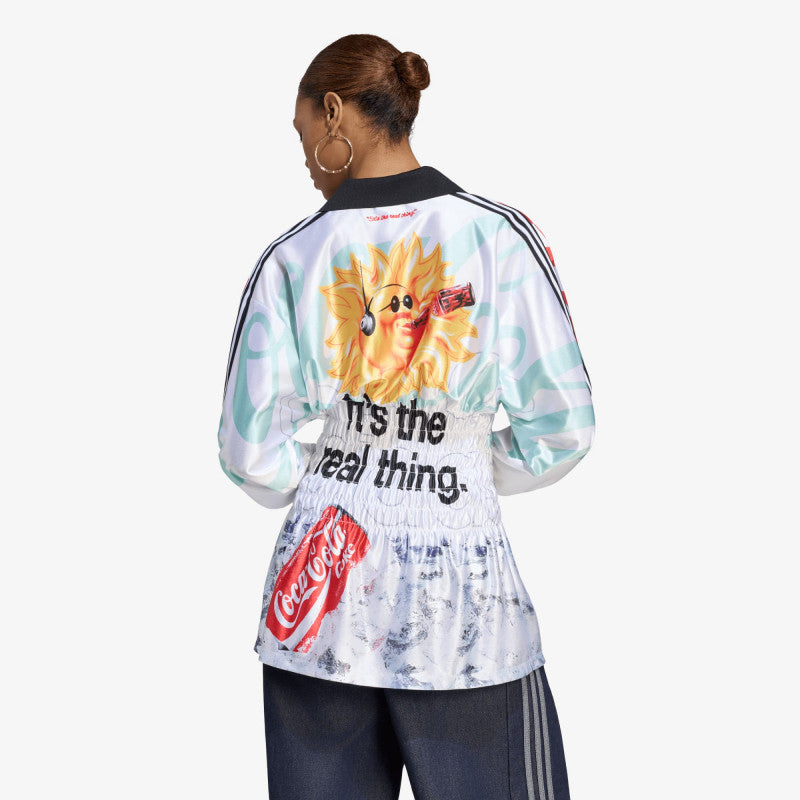 adidas x Coca Cola Mash Up Smocked Jersey White/ Multicolor