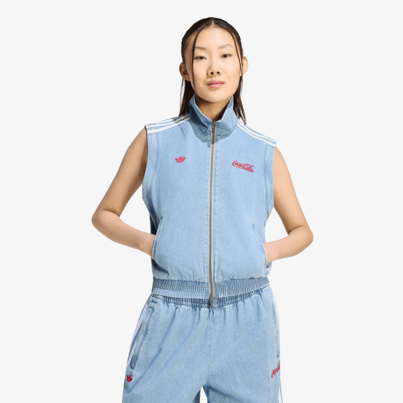 adidas x Coca Cola Firebird Reg Denim Track Top Light Denim