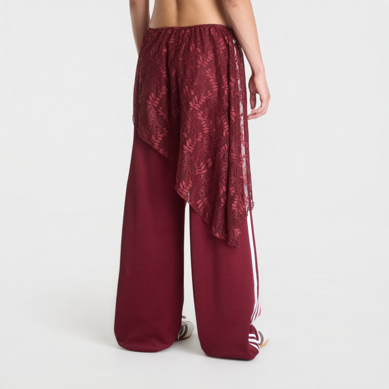 adidas 2In1 Firebird Loose Track Pants With Lace Skirt Shadow Red