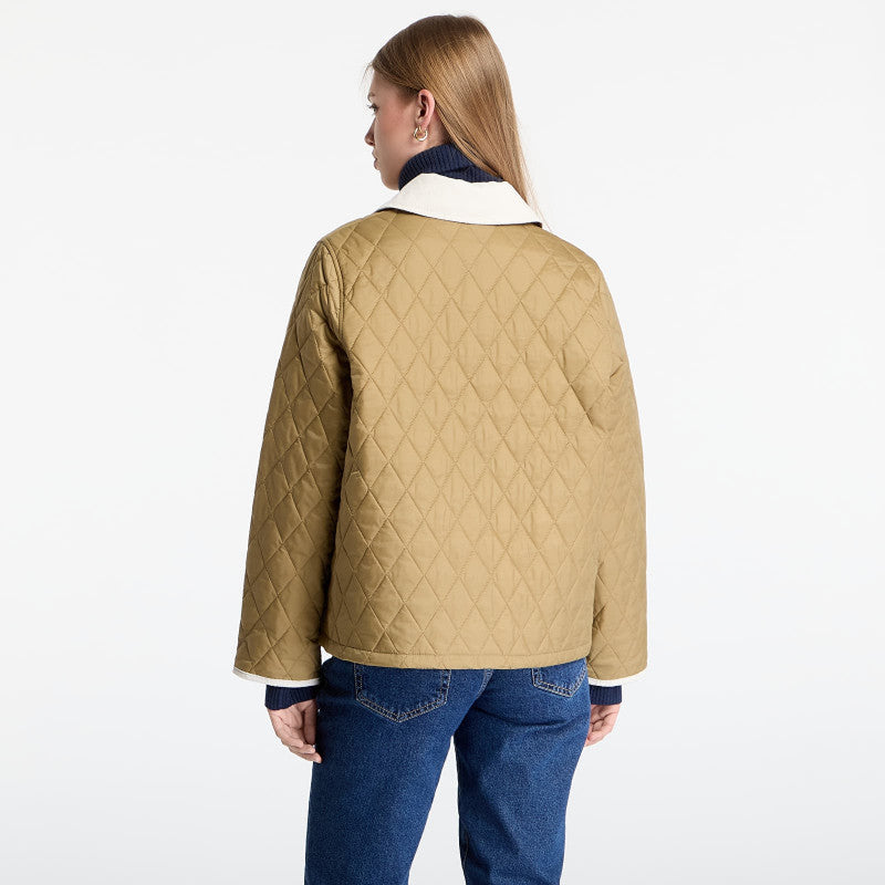 Barbour Icons Cropped Liddesdale Quilted Jacket Sand/ Dress/ Pearl