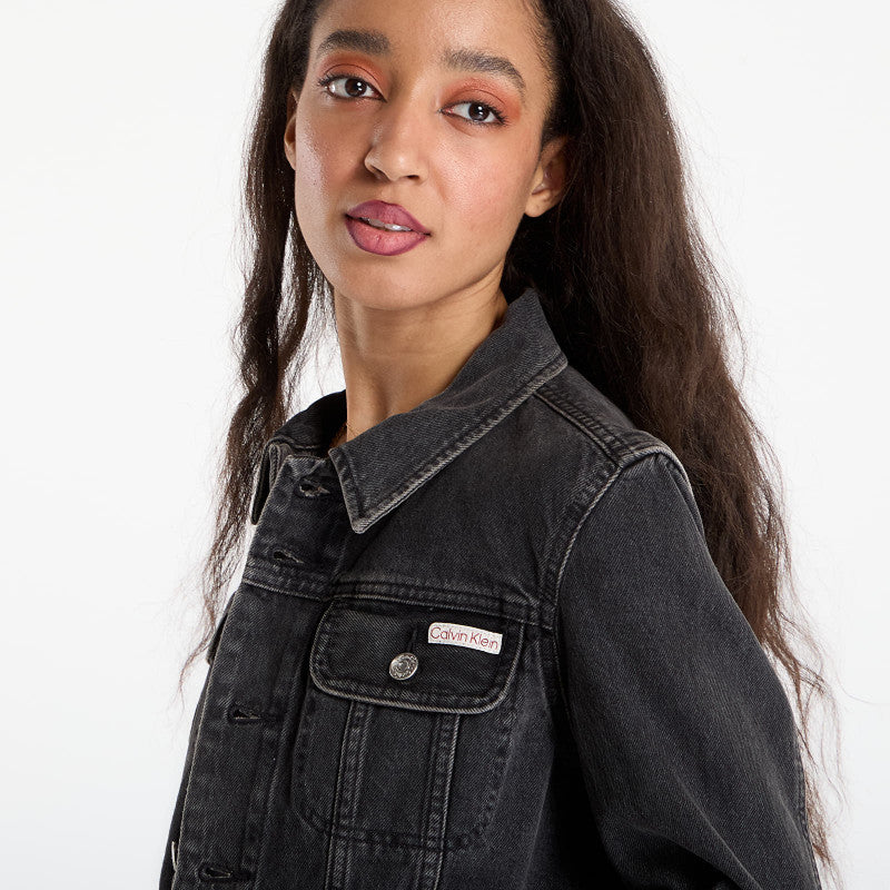 Calvin Klein Jeans Cropped 90S Denim Jacket Black