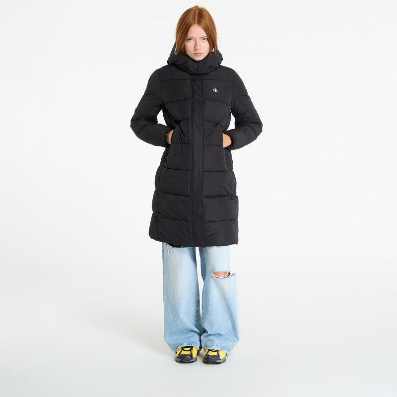 puchowa Calvin Klein Jeans Monologo Non-Down Jacket Black