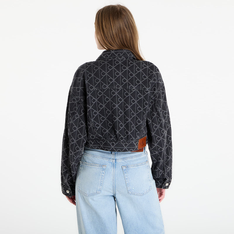Calvin Klein Jeans Articulated Denim Jacket Black