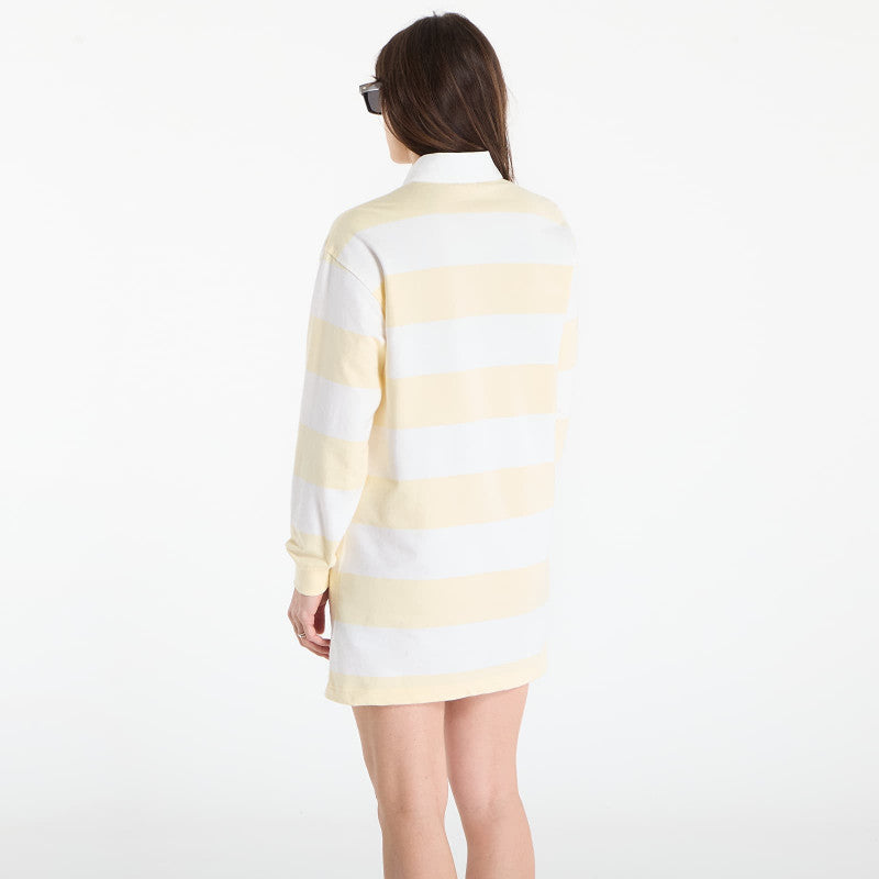 Sukienka Calvin Klein Jeans Ls Varsity Stripe Mini Polo Snow White Stripe