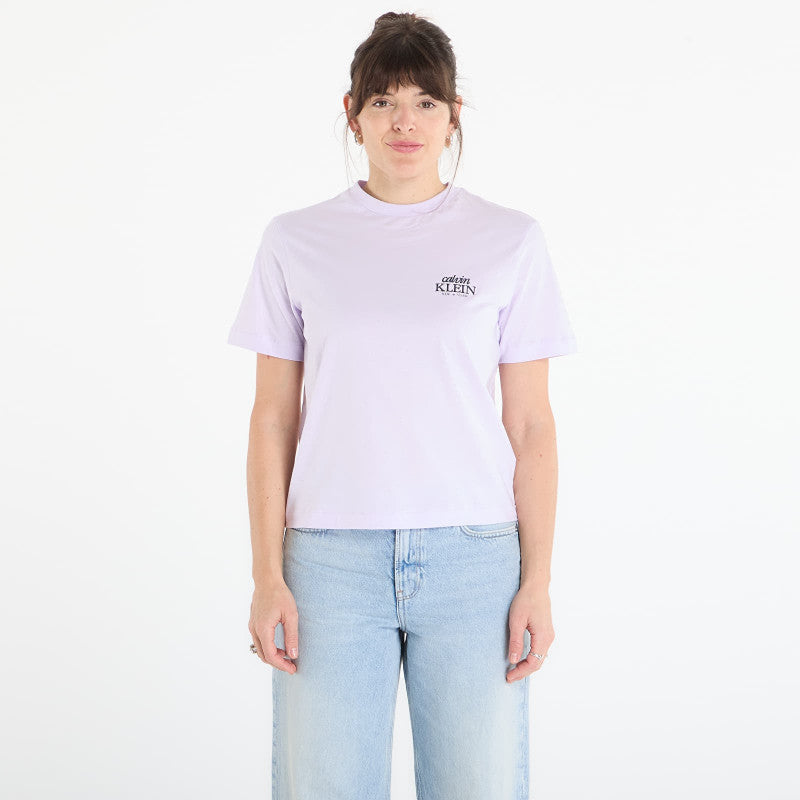 Calvin Klein Jeans Ss Boxy Graphic T-Shirt Island Lilac