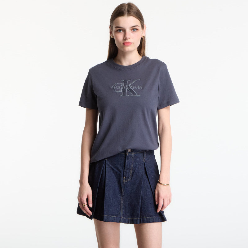 Calvin Klein Jeans Ss Baby Terry Hero Monologo Tee Ebony