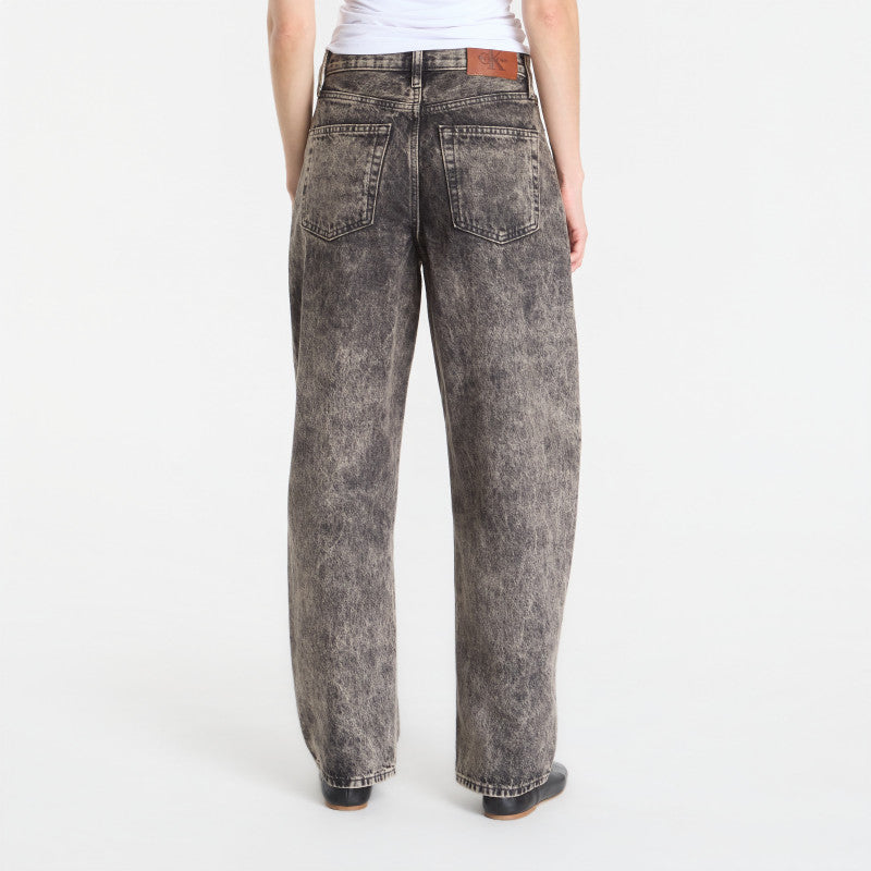 Jeansy Calvin Klein Relaxed Barrel Jean Black Tobacco