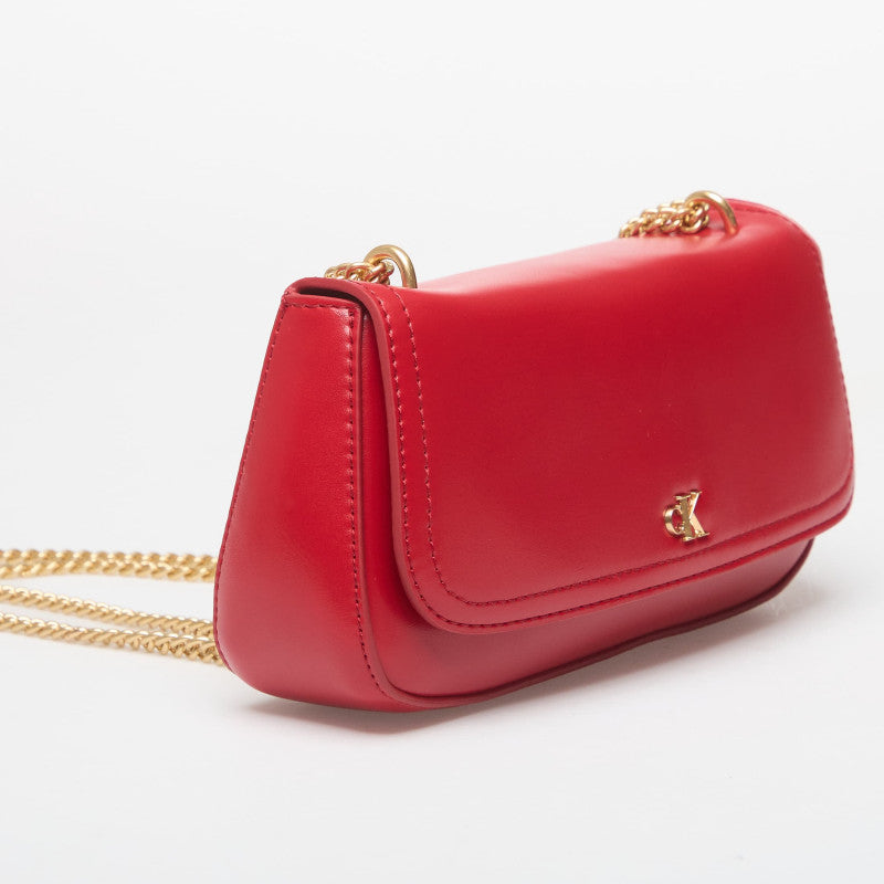 Calvin Klein Ck Convertible Chain Small Bag Bordeaux Wine