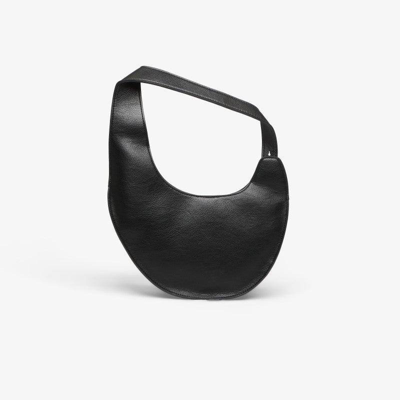 Calvin Klein Asym Buckle Shoulder Bag Black