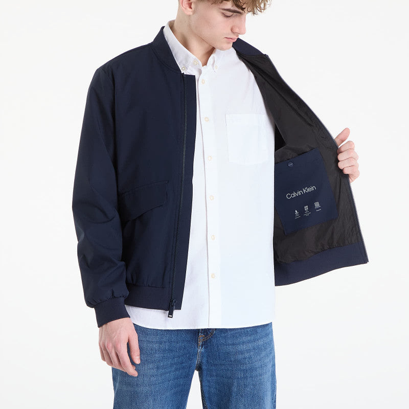 Calvin Klein Ls Soft Tech Bomber Jacket Dark Sapphire