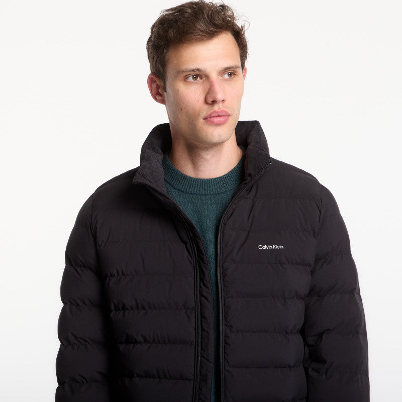 Calvin Klein Ls Classic Ltwt Nylon Puffer Jacket Black