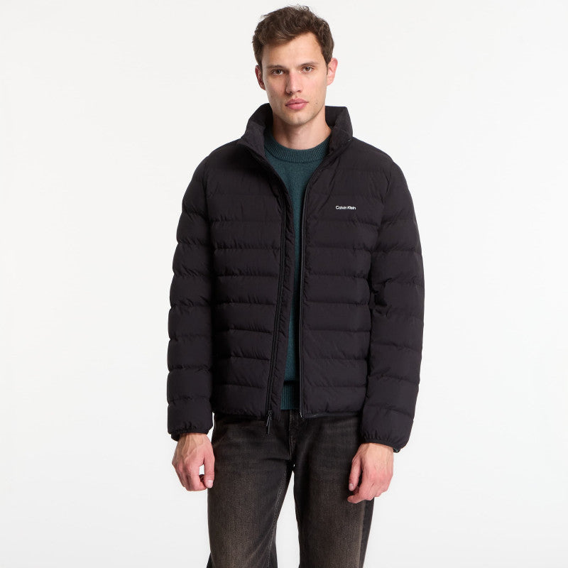 Calvin Klein Ls Classic Ltwt Nylon Puffer Jacket Black