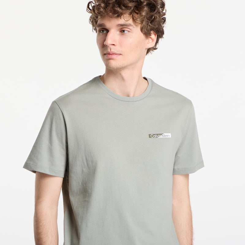 Calvin Klein Ss 30S Eu Spw Split Standard Graphic Tee Shadow