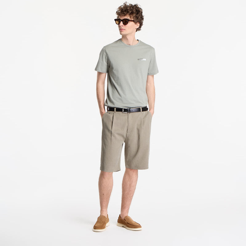 Calvin Klein Ss 30S Eu Spw Split Standard Graphic Tee Shadow