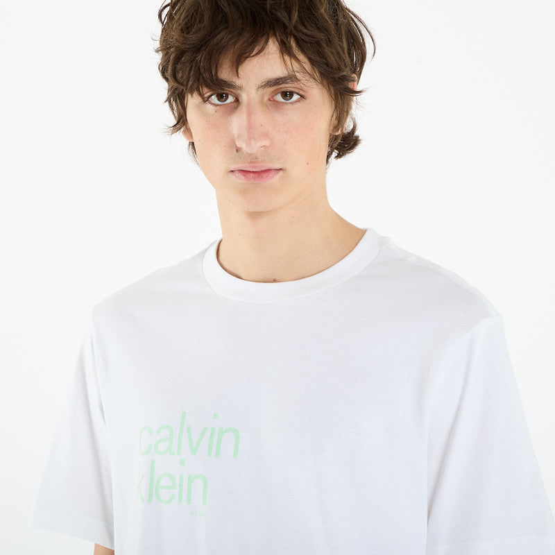 Calvin Klein Jeans Ss 20S Io Ck Graphic Tee White