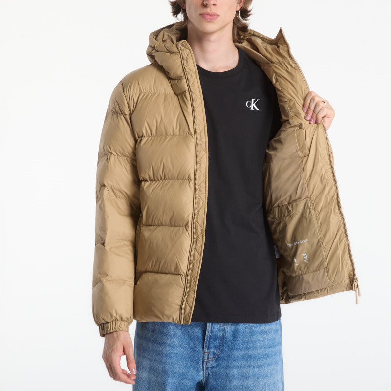 puchowa Calvin Klein Jeans Ls Ltwt Nyln Paded H Brown