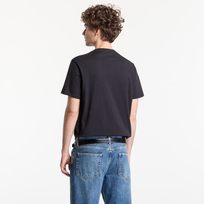 Calvin Klein Jeans Ss 30S Eu Ck Trvl Lines Seasonal Tee Black