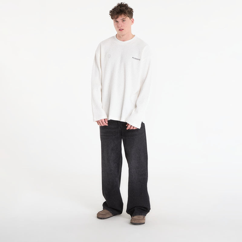 AllSaints Emblem Ls Crew Cottage White