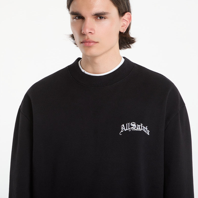 AllSaints Descent Sweatshirt Washed Black