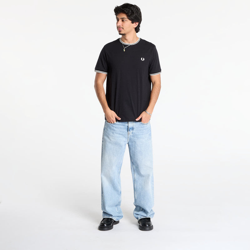 FRED PERRY Twin Tipped T-Shirt Black